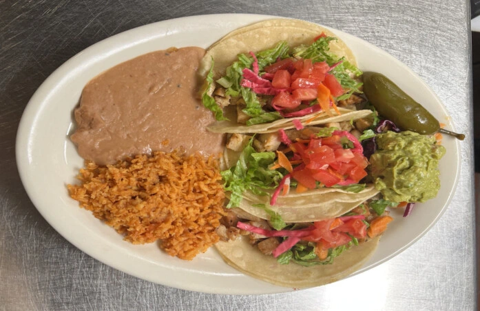 Mexicano taco platter 